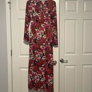 Leith Pink/Black/White Maxi Dress size xs